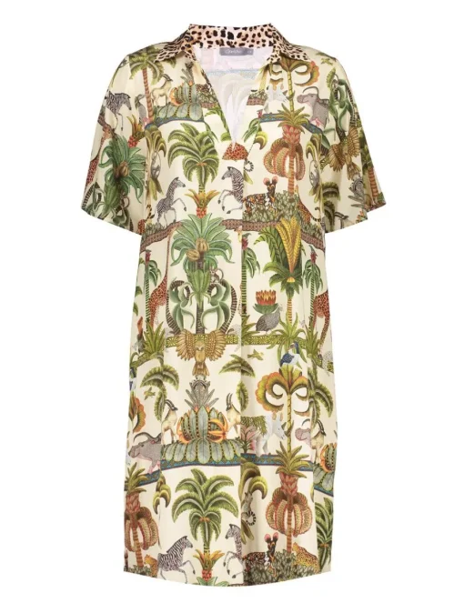 Geisha jurk 57395-70 Groen Hot