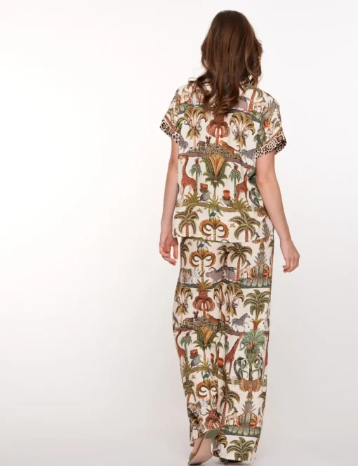 Geisha pantalons 51355-70 Offwhite Clearance