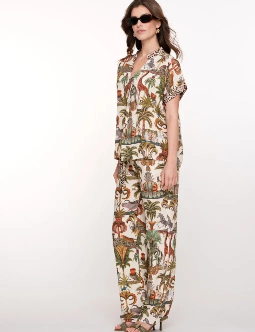 Geisha pantalons 51355-70 Offwhite Clearance