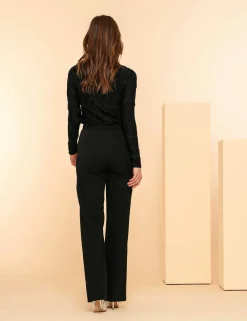 Geisha pantalons 41533-10 Zwart New
