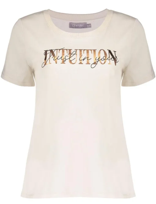 Geisha t-shirts 52396-41 Beige Outlet