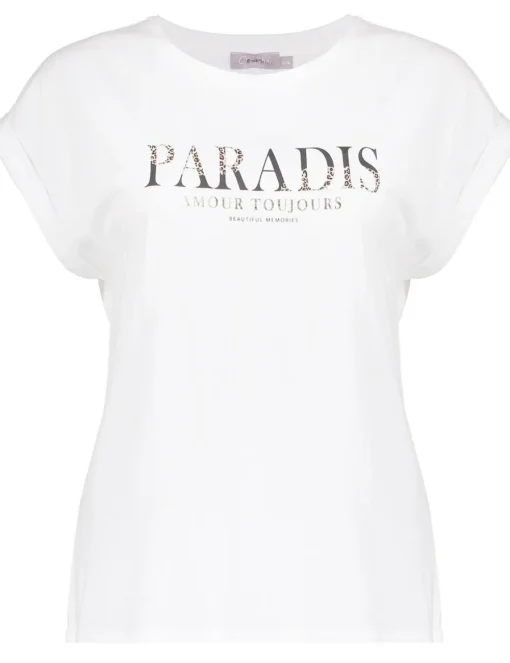 Geisha t-shirts 52117-41 Offwhite Fashion