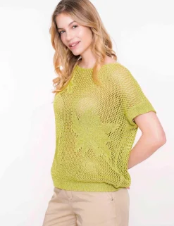 Geisha v-hals trui 54061-70 Licht Groen Online
