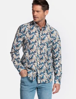 Giordano casual overhemd 517049 Marine New
