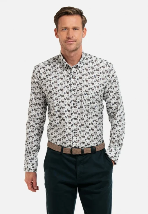 Giordano casual overhemd Regular Fit 427040 Wit Sale