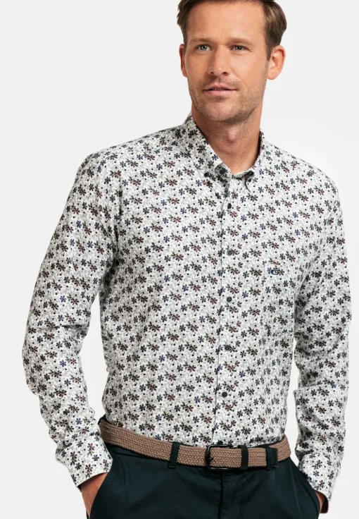 Giordano casual overhemd Regular Fit 427040 Wit Sale