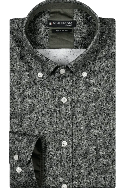 Giordano casual overhemd Regular Fit 427041 Groen Best