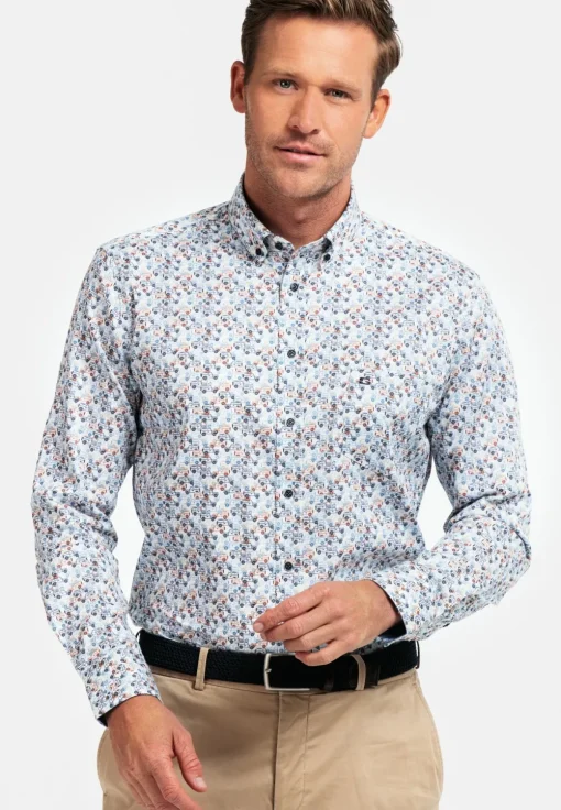 Giordano casual overhemd Regular Fit 427030 Marine Fashion