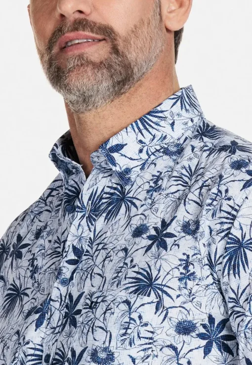 Giordano casual overhemd Regular Fit 316030 Licht Blauw Discount
