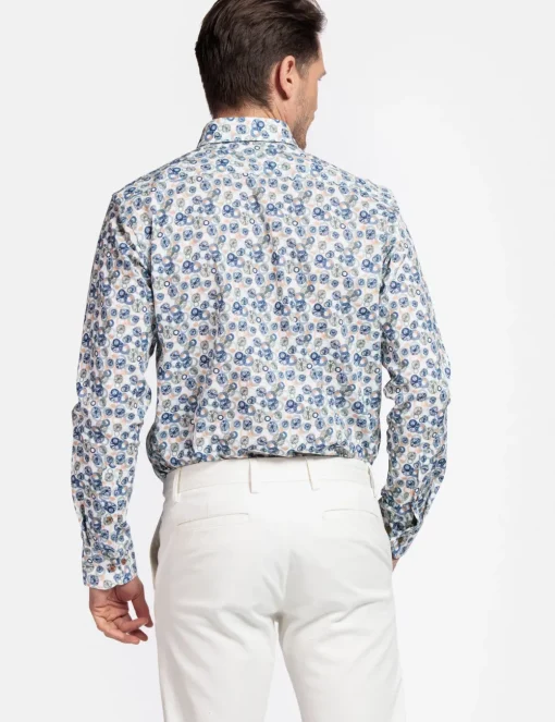 Giordano casual overhemd 517039 Licht Groen Discount
