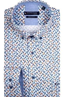 Giordano overhemd Regular Fit 416040 Geel Clearance