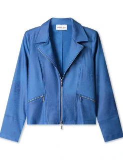 Helena Hart biker 7288-ZIPPER-BIKER Kobalt New