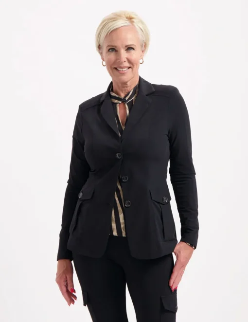 Helena Hart blazer 7442-blazer cargo Zwart Outlet