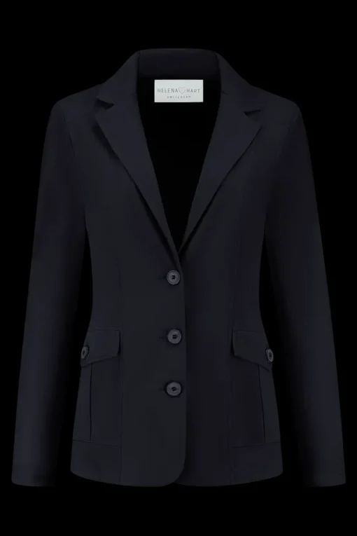 Helena Hart blazer 7442-blazer cargo Zwart Outlet