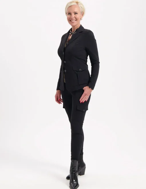 Helena Hart blazer 7442-blazer cargo Zwart Outlet
