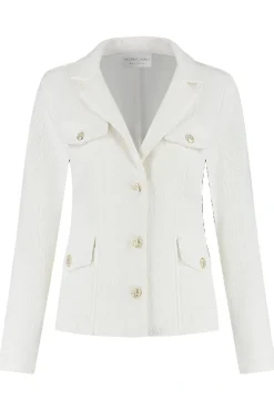 Helena Hart blazer 7598-JOLIE-BOUCLE Ecru Discount