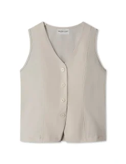 Helena Hart gilets 7541-gilet transf Beige Best