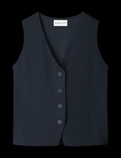 Helena Hart gilets 7541-GILET-TRANS Donker Blauw Best