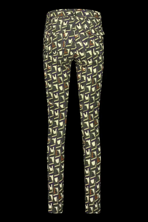 Helena Hart pantalons 7306-FLEX-CHINO Olijf groen New