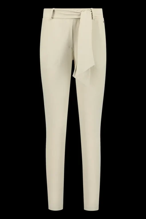Helena Hart pantalons Slim Fit 7200-DAVY Ecru Fashion