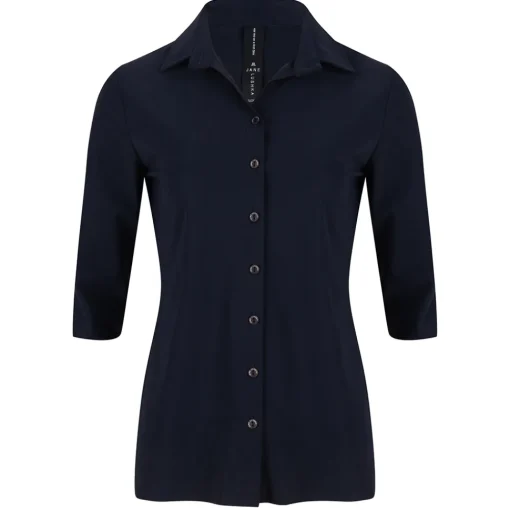 Jane Lushka blouse BB710UKS Donker Blauw New