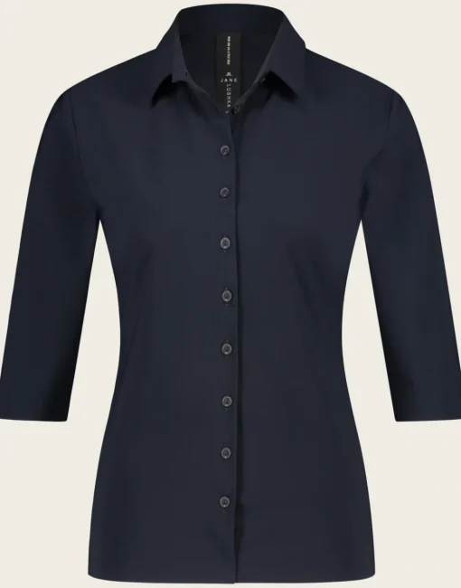 Jane Lushka blouse BB710UKS Donker Blauw New