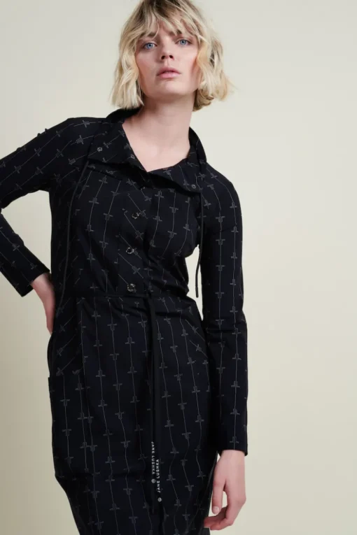 Jane Lushka jurk UJL92215097 Zwart Online