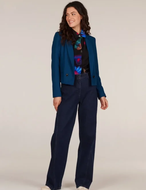 Juffrouw Jansen blazer BOWIE W24 Licht Blauw Sale