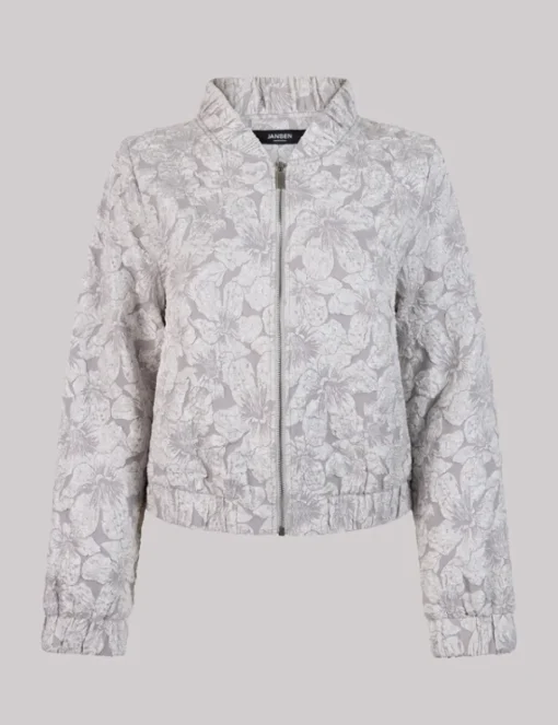 Juffrouw Jansen blazer JOSIEN SS25 Grijs Melange Fashion