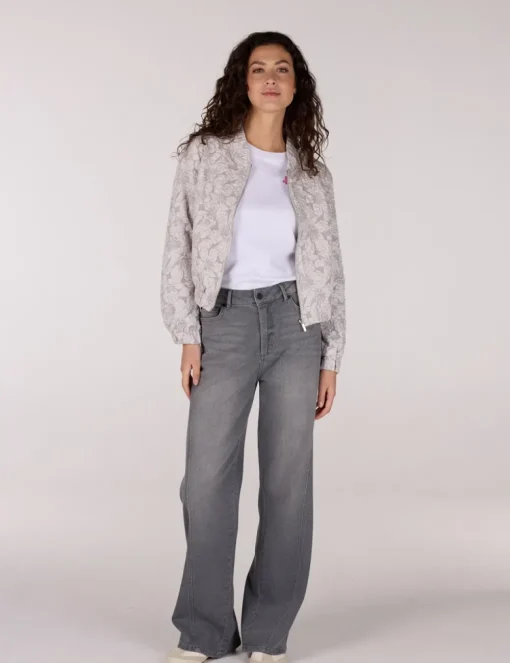 Juffrouw Jansen blazer JOSIEN SS25 Grijs Melange Fashion