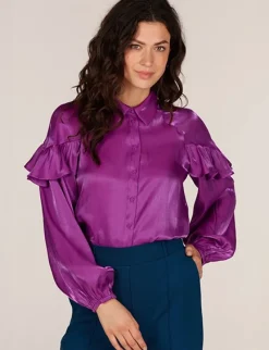 Juffrouw Jansen blouse BLISS W24 Bordeaux Sale