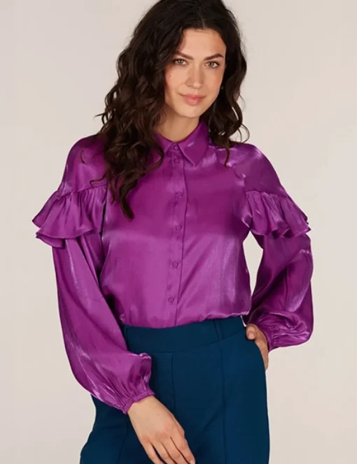 Juffrouw Jansen blouse BLISS W24 Bordeaux Sale