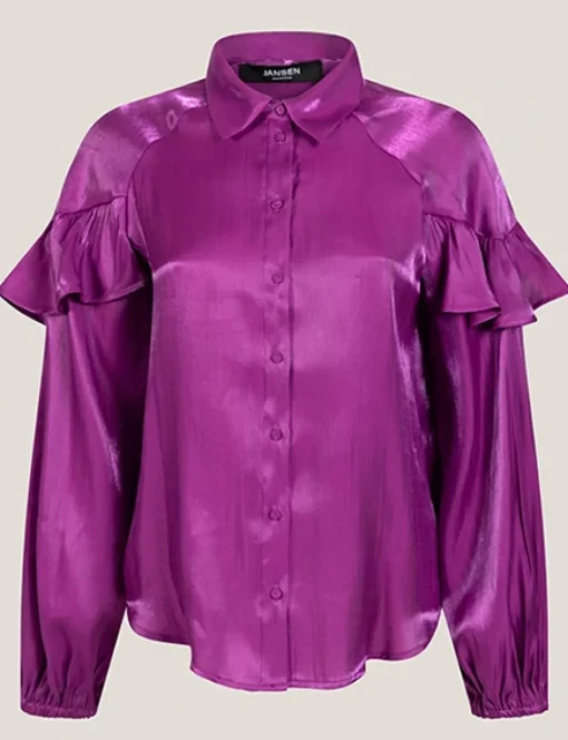 Juffrouw Jansen blouse BLISS W24 Bordeaux Sale