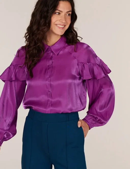 Juffrouw Jansen blouse BLISS W24 Bordeaux Sale