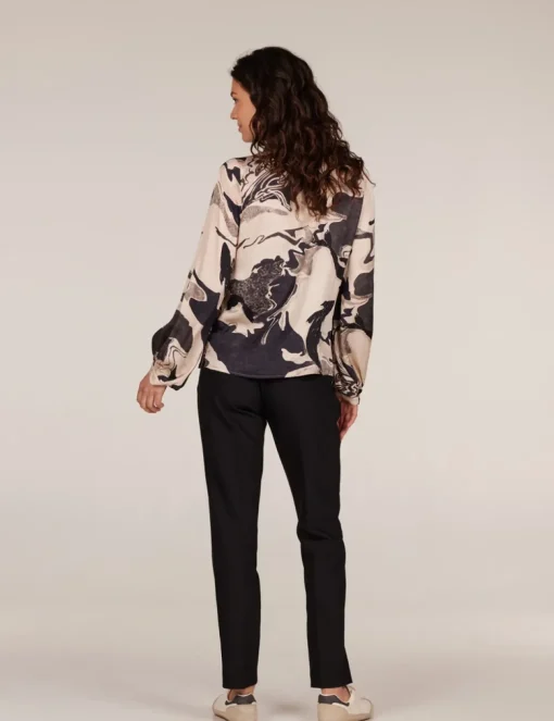 Juffrouw Jansen blouse CAROLA W24 Khaky beige Sale