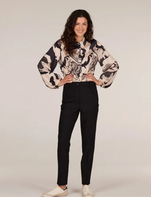 Juffrouw Jansen blouse CAROLA W24 Khaky beige Sale