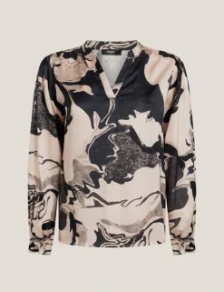 Juffrouw Jansen blouse CHRISTINA W24 Khaky beige Clearance
