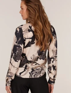 Juffrouw Jansen blouse CHRISTINA W24 Khaky beige Clearance