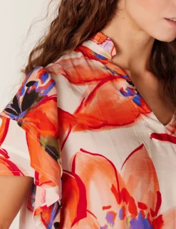 Juffrouw Jansen blouse OSAI SS24 Oranje Best