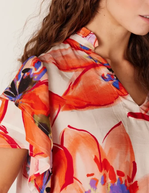 Juffrouw Jansen blouse OSAI SS24 Oranje Best