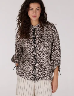 Juffrouw Jansen blouse ROBINE SS25 Khaky beige Fashion