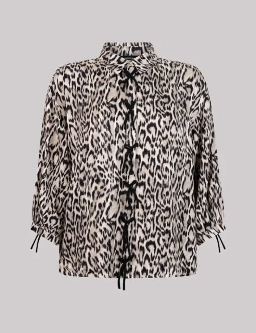 Juffrouw Jansen blouse ROBINE SS25 Khaky beige Fashion