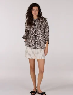 Juffrouw Jansen blouse ROBINE SS25 Khaky beige Fashion