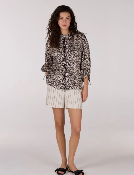 Juffrouw Jansen blouse ROBINE SS25 Khaky beige Fashion