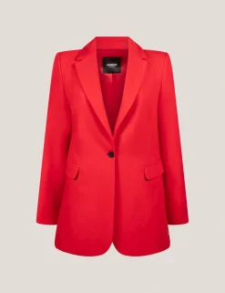 Juffrouw Jansen gebreid vest CANNES SS24 Rood Hot