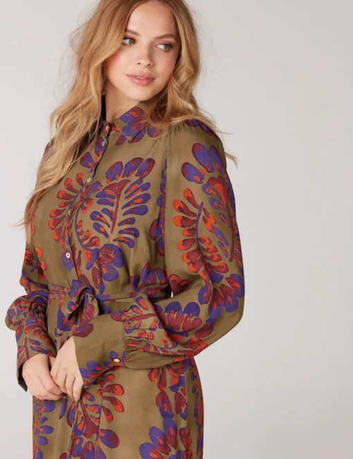 Juffrouw Jansen jurk GINGER W23 Groen Online