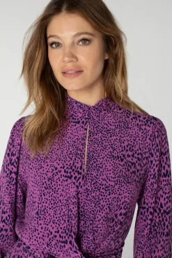 Juffrouw Jansen jurk LOSIE-22W Lila New