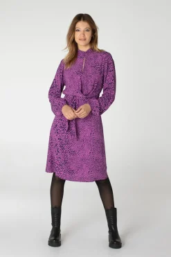 Juffrouw Jansen jurk LOSIE-22W Lila New