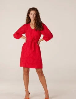 Juffrouw Jansen jurk SAMIA SS24 Rood Sale