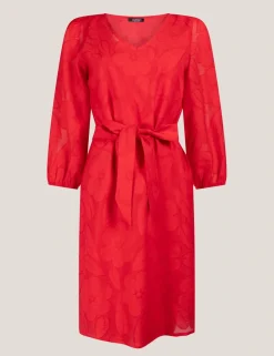 Juffrouw Jansen jurk SAMIA SS24 Rood Sale